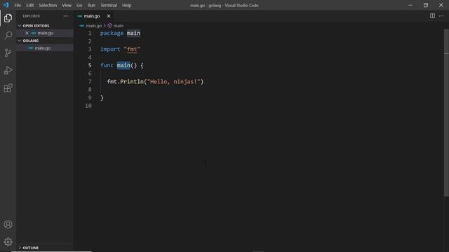 Go (Golang) Tutorial #2 - Your First Go File смотреть онлайн