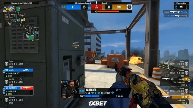 Eternal Fire vs. 9INE MAÇ SONU SEVİNÇ GÖRÜNTÜLERİMİZ! XANTARES, WOXiC, CALYX, MAJ3R, WiCADiA CSGO смотреть онлайн