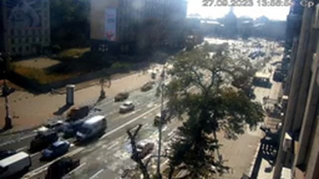 Веб-камера Киев Европейская площадь + Майдан 2023 09 27