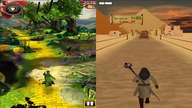 Temple Princess Lost Oz Run vs Mummy Run смотреть онлайн
