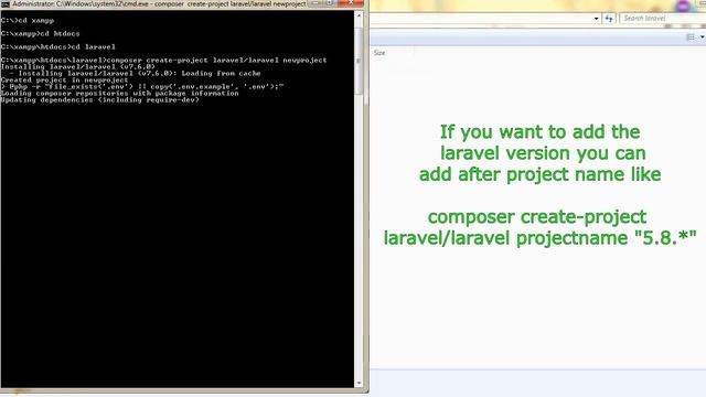 PHP Laravel Tutorial - How to create a new project in laravel 7? смотреть онлайн