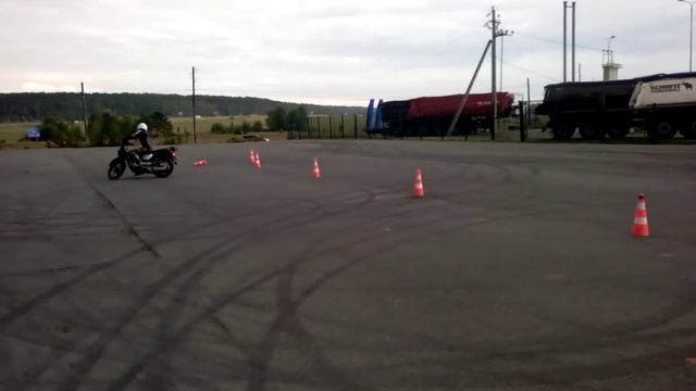 Gymkhana GP 2021 stage5 / Saltanova Anastasia BAJAJ Boxer BM150X / heat1 смотреть онлайн