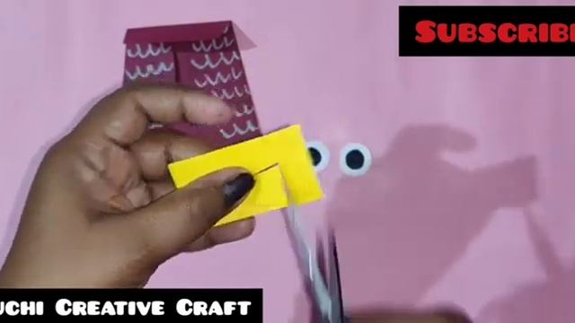 | How to make cute paper owl|diy| easy paper owl craft| suchi creative craft