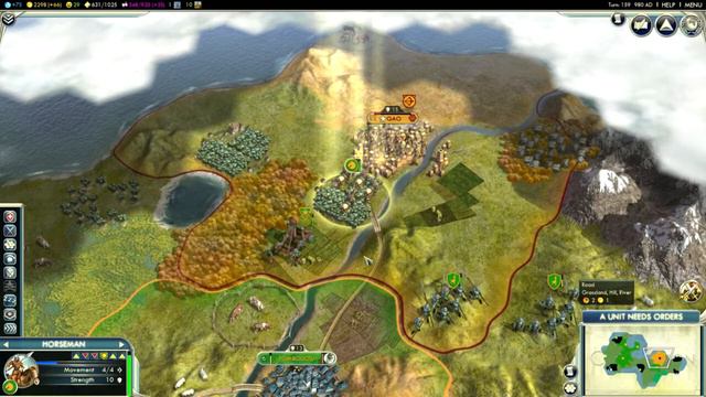Civilization V Playthrough (Military Victory) Day 8 смотреть онлайн