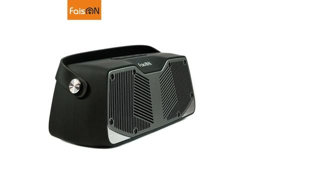 Колонка портативная FaisON, SPNR-4021, пластик, Bluetooth, FM, TF, USB, AUX, цвет: чёрный смотреть онлайн