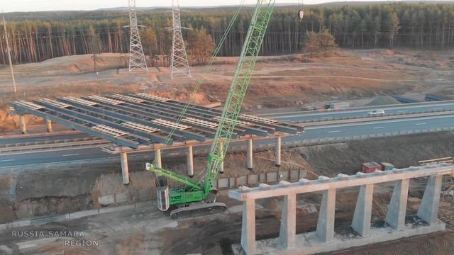 Маршрут "Европа-Западный Китай" / дорожная развязка с М5 УРАЛ 984 км / Самарская область / Russia смотреть онлайн