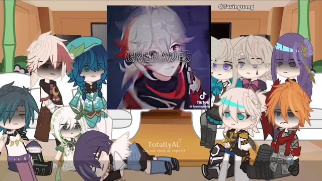 Genshin Impact characters react to the Traveler l Aether l Part 4/? | M!traveler l ? l смотреть онлайн