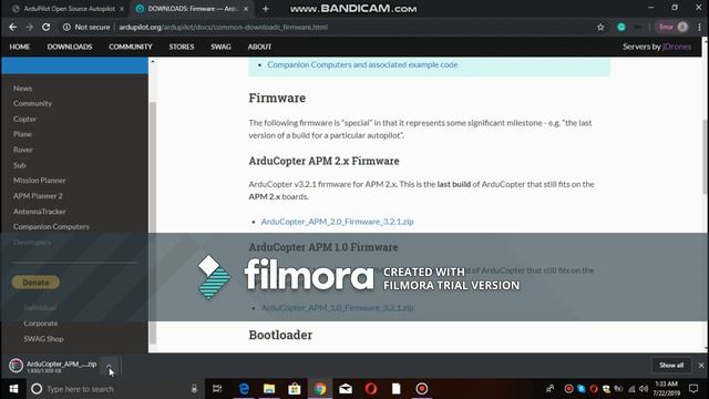 Downloading Older Firmware For Apm 2.8 / Arducopter (error Removed )