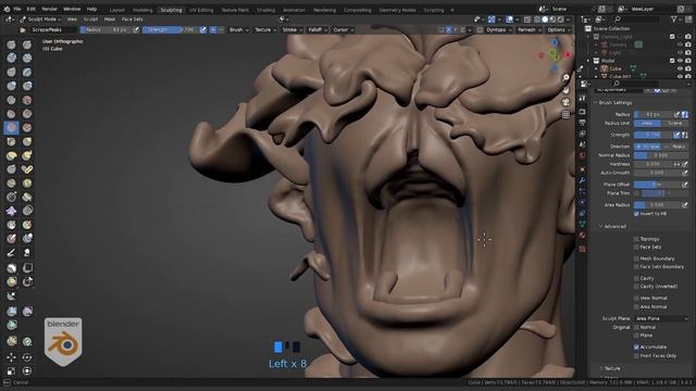 Sculpting in Blender 3.5 || 58 - Clicker (The Last of Us) смотреть онлайн