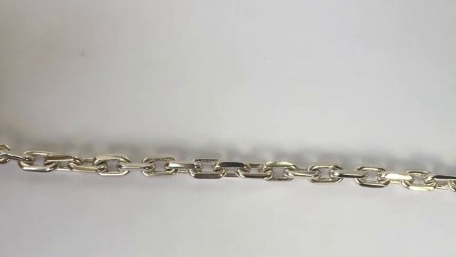 Серебряная цепочка Якорь родированная смотреть онлайн