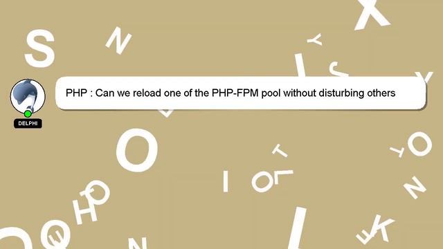 PHP : Can we reload one of the PHP-FPM pool without disturbing others смотреть онлайн