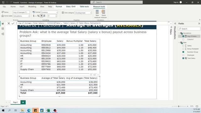 Intermediate PowerBI - Calculating Average of Averages (AverageX) смотреть онлайн