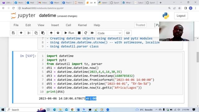 Dates and Time in Python смотреть онлайн