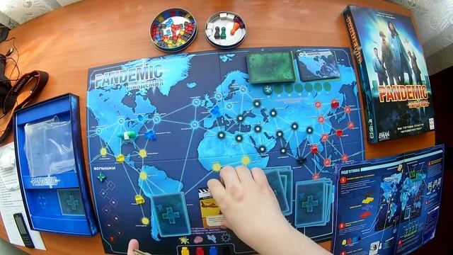 Лэтсплей настольной игры "Пандемия" часть 1. смотреть онлайн