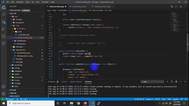 Laravel Repository Pattern CRUD Tutorial смотреть онлайн