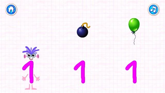 Bini Bambini 123 - учим цифры 1️⃣2️⃣ - мои первые игры...? развивающие игры для малышей