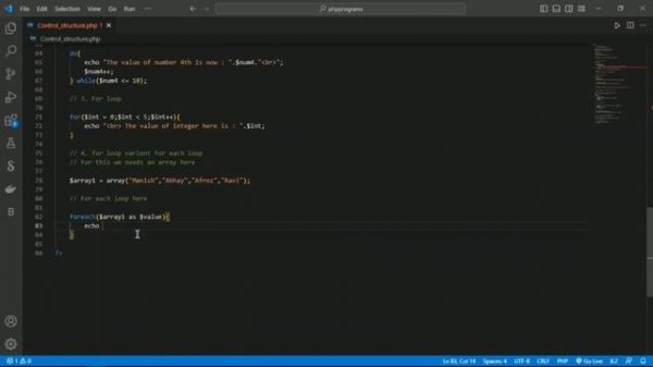 Introduction to Control Structure in PHP | Techup Guys