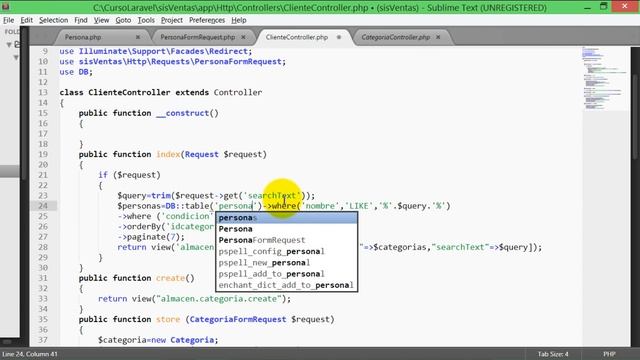 Sistema web PHP con laravel y Mysql (14-36) Cliente: Modelo, request, controlador смотреть онлайн