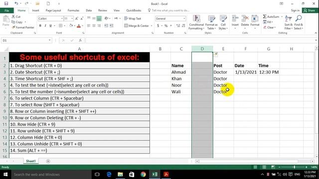 Microsoft Excel 2016 Essential Shortcut Keys | Pashto Tutorial смотреть онлайн