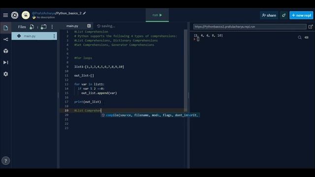 Python List Comprehension | The Complete Python Developer Course from Beginner to Expert for 2020 смотреть онлайн