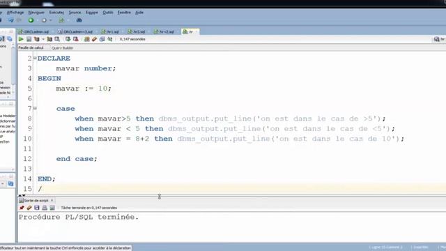 017 PLSQL Instructions de controle Searched Switch Case смотреть онлайн