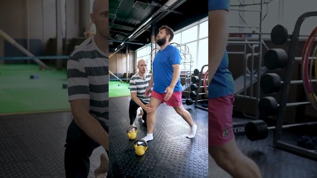 Выпады. Как делать чтоб не болели колени. смотреть онлайн