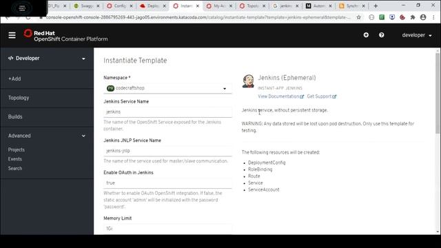 Deploy jenkins on openshift cluster - install jenkins on openshift смотреть онлайн