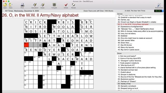 How Low Can You Go? | New York Times Crossword Puzzle Walkthrough | Wednesday, December 9th 2020 смотреть онлайн