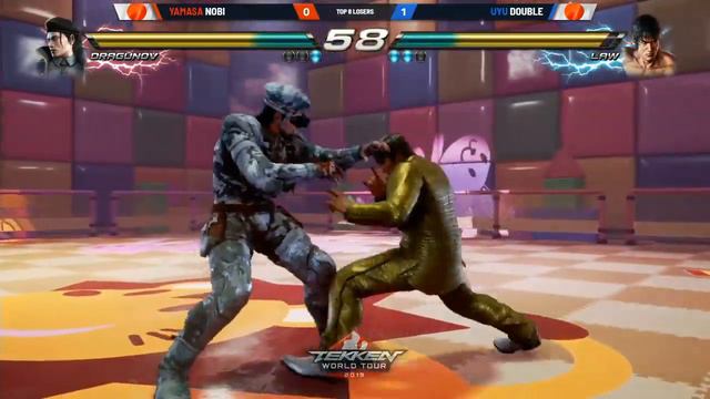 NOBI (Dragunov) Vs Double (Law) - TOP 8 - Tekken 7 World Tour смотреть онлайн
