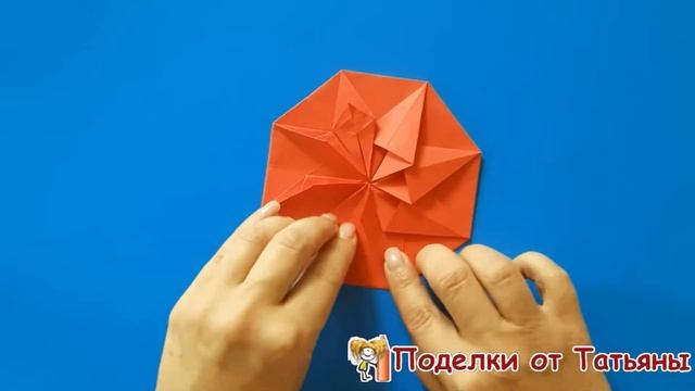 Объемная снежинка оригами из бумаги / Origami paper Snowflake / Christmas Snowflake смотреть онлайн