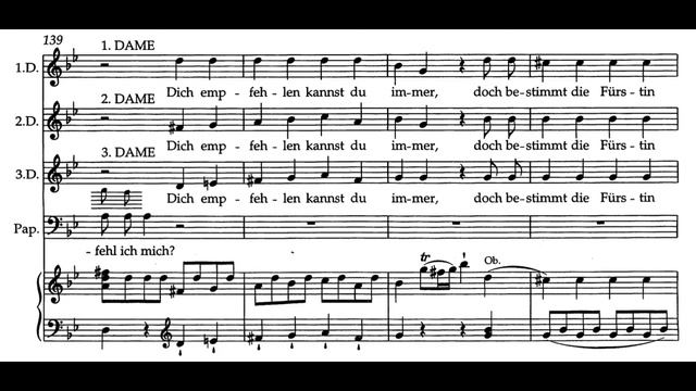 Zauberflöte | Act1/Nr5 QUINTET | SLOW Version | DRITTE Dame Highlighted | Opera Study Accompaniment