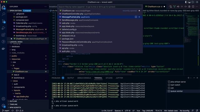 Laravel Inertia Demo - Online Chat Room (Part 2) смотреть онлайн