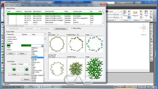 Search Proposed Plants in LANDWorksCAD for AutoCAD (Method 2) смотреть онлайн