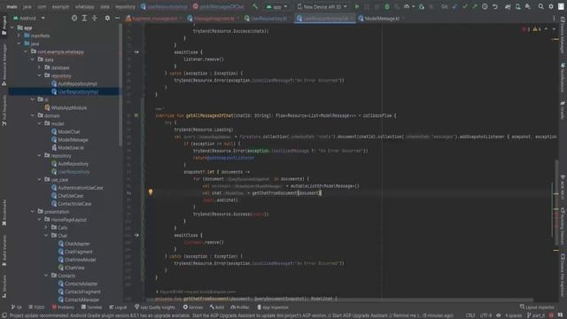 WhatsApp Clone App Clean Architecture Kotlin Android Studio Part 6 смотреть онлайн