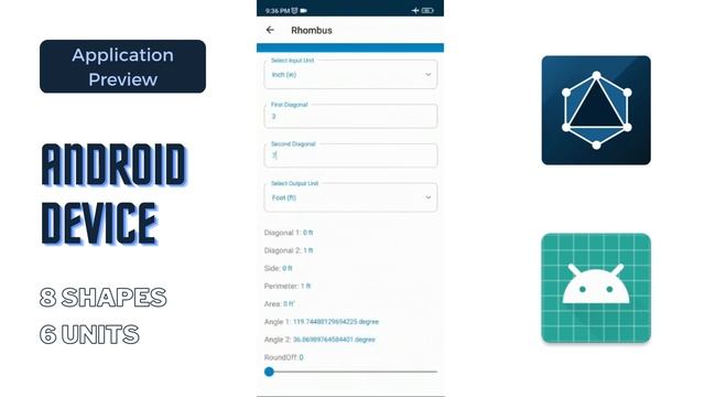 Shapes 2D Calculator | React Native | Android App смотреть онлайн