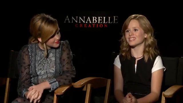 Annabelle Creation Entrevista Las Mejores Actrices Talitha Bateman I Lulú Wilson