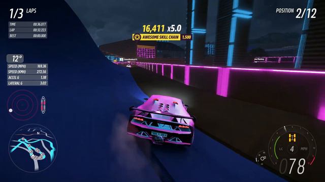 Neon Roads, Horizon Downtown, Stadium Circuit | Forza Horizon 5 Event Lab