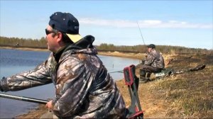 Весенняя плотва на Рыбинском водохранище.
