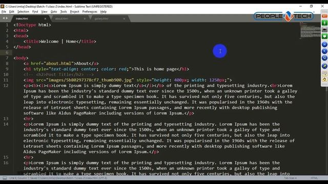 Web Design Tutorial for beginners | Batch 01| Part 02 | PeopleNTech Limited смотреть онлайн