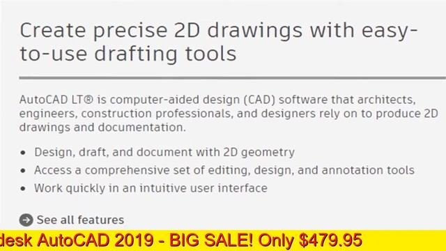 Autodesk AutoCAD 2019 discount смотреть онлайн