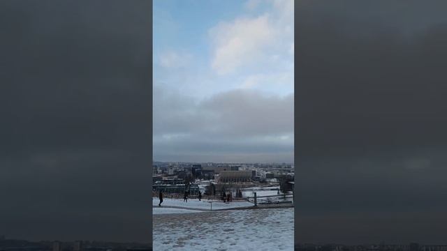 Вильнюс, гора Гедиминаса/ View from Gedeminas mountain, Vilnius смотреть онлайн