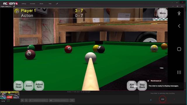 Virtual Pool Mobile Android смотреть онлайн