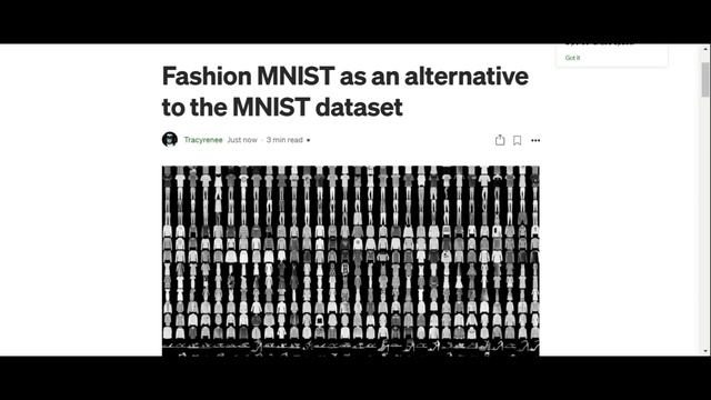 Fashion MNIST as an alternative to the MNIST dataset - blog post смотреть онлайн