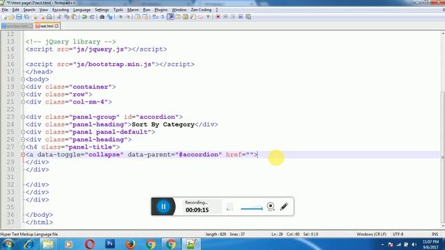 Bootstrap Accordion смотреть онлайн