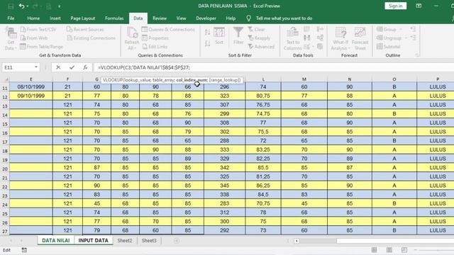 Belajar Excel | Rumus Input Data Otomatis Dari Sheet Lain смотреть онлайн