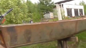 Оморочи - лодки Бомнакских промысловых охотников и рыбако - видео съёмка и интервью Николая Абоимова