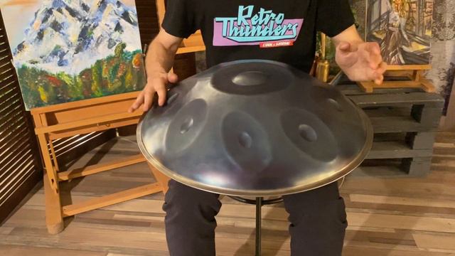 Слушать игру на Ханге. Звучание Хэндпан РЕ МИНОР КУРД (D MINOR KURD), от мастерской 