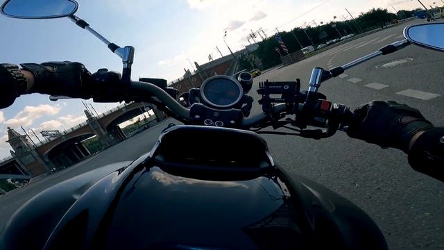Vmax 1700 | Motorcycle POV | Moscow Daily Ride