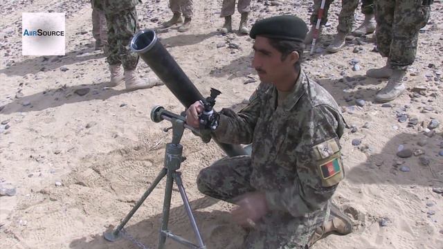 Afghan National Army M37 82mm Mortar Training смотреть онлайн