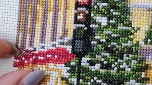 Микрозакрепка в начале и в конце вышивки / Закрепка без доступа к изнанке / Вышивка крестом